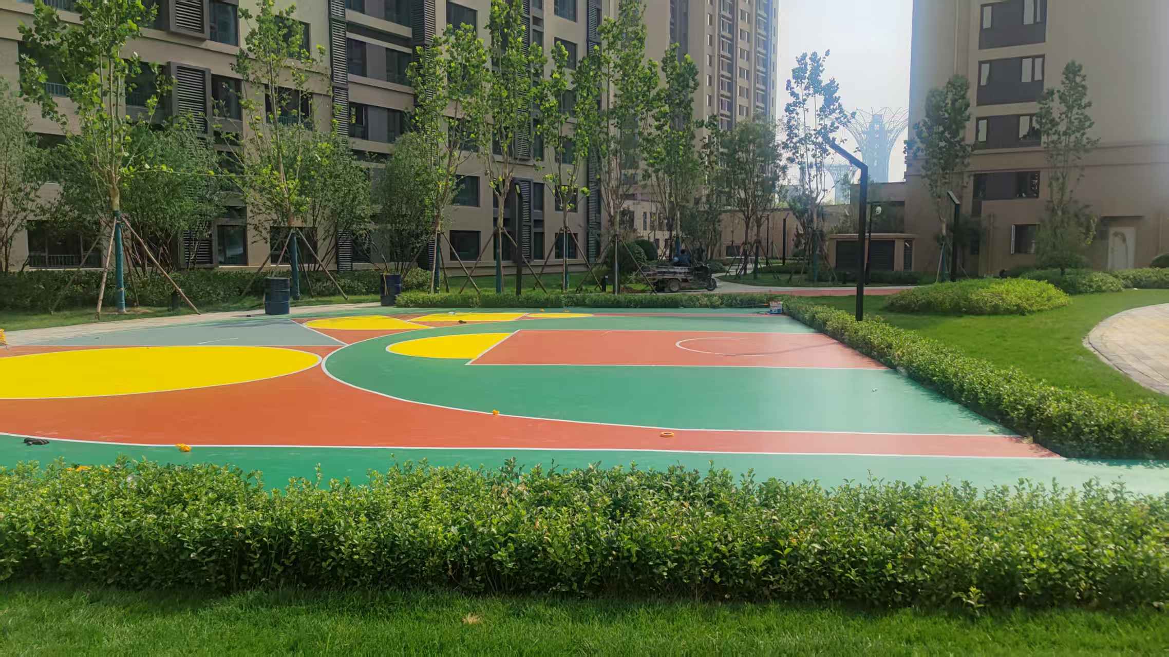 贵港市混合型塑胶跑道塑胶地坪 - 价格